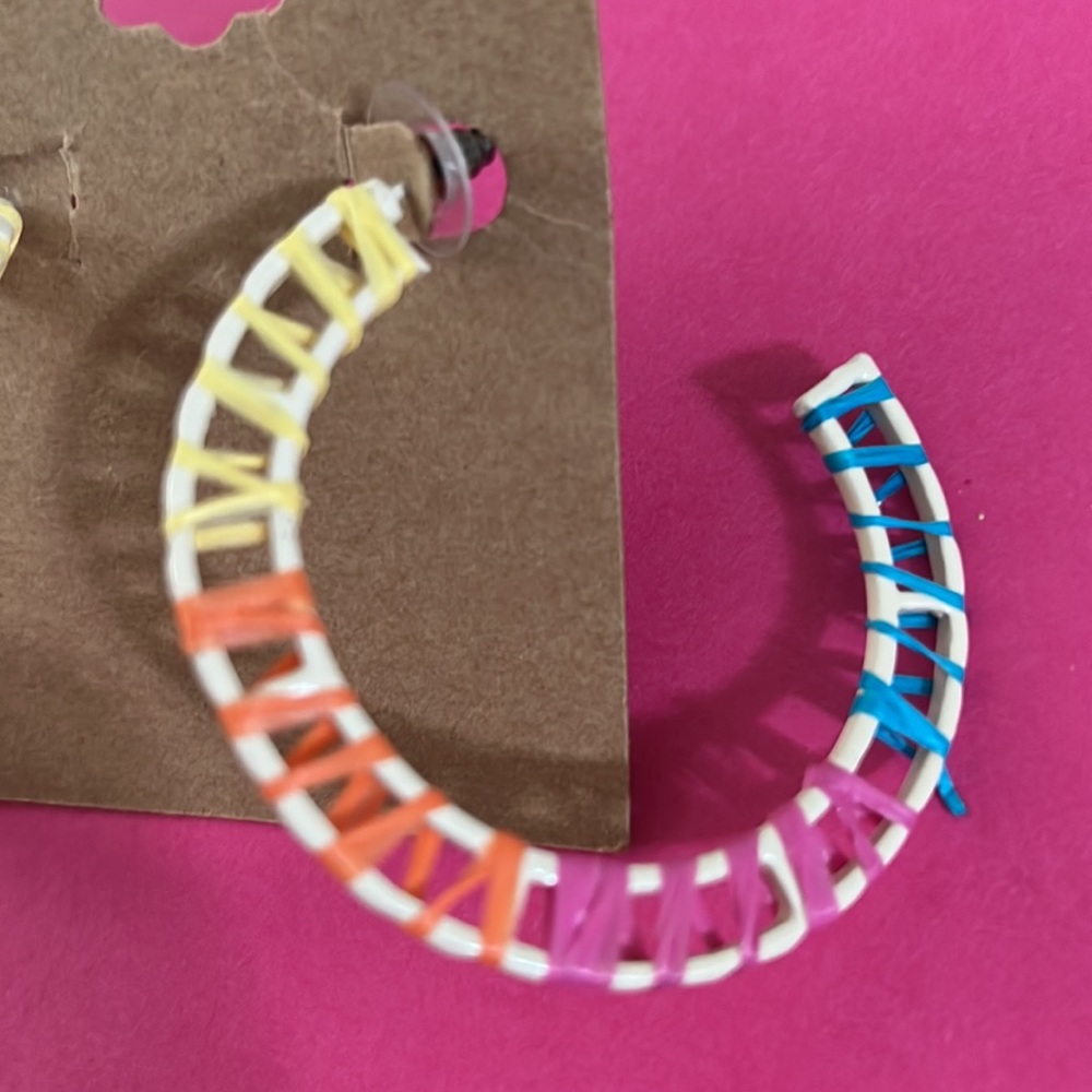 New Beautiful Multi-Colorful Hoops - Picture 2 of 4